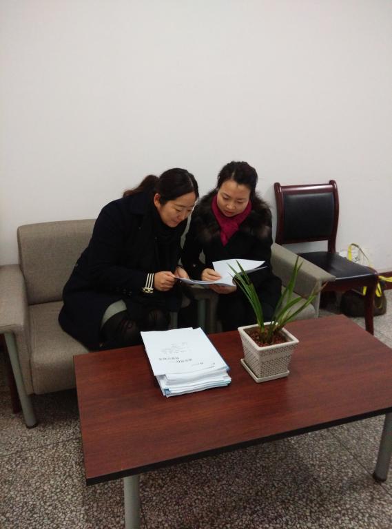 副院长王兰博士在和肖艳老师评审交流中